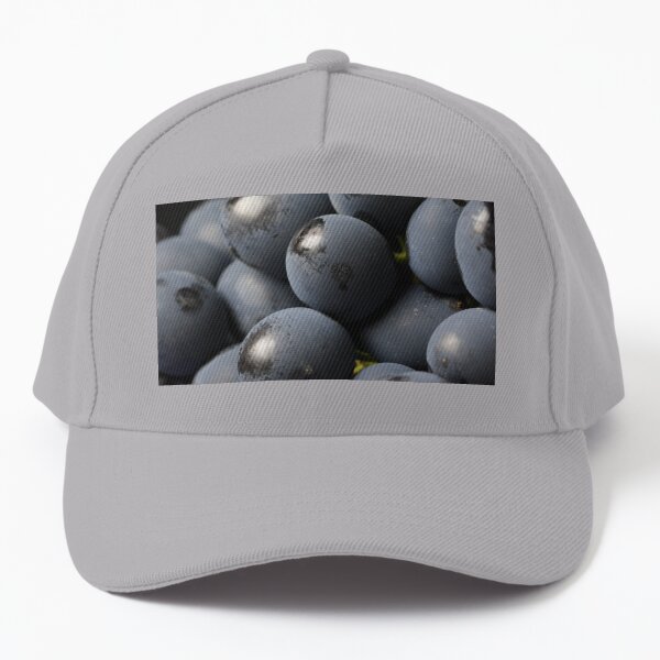 Bloom on black grapes Baseball Cap