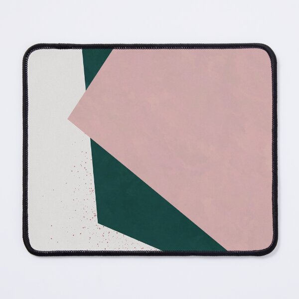Item preview, Geometric Colour Block in Dusky Pink and Forest Green designed and sold by kasamor.