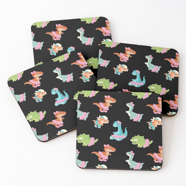 Item preview, Dino Ballet Pattern designed and sold by YueHeng Creates ⭐⭐⭐⭐⭐.