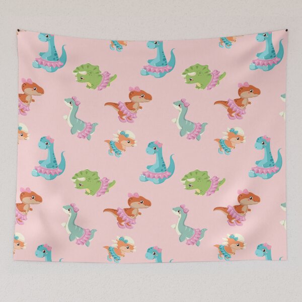Item preview, Dino Ballet Pattern designed and sold by YueHeng Creates ⭐⭐⭐⭐⭐.