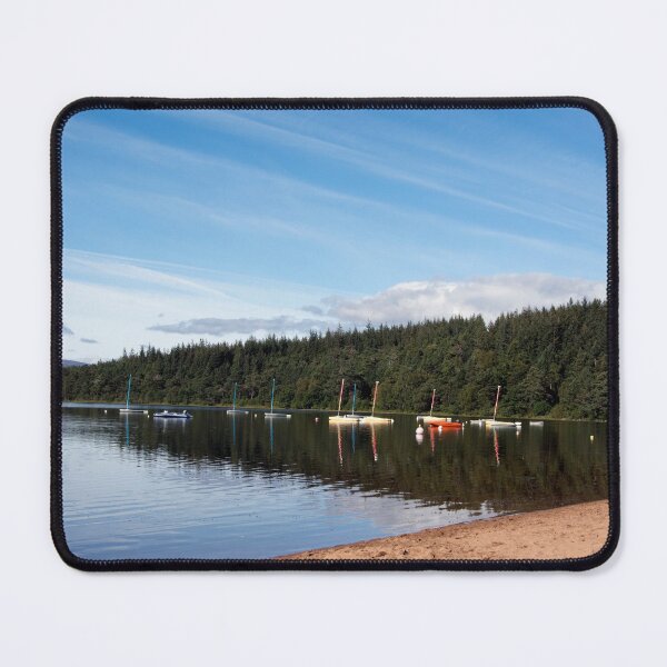 Item preview, Moored boats on peaceful loch designed and sold by Alternative Perspectives.