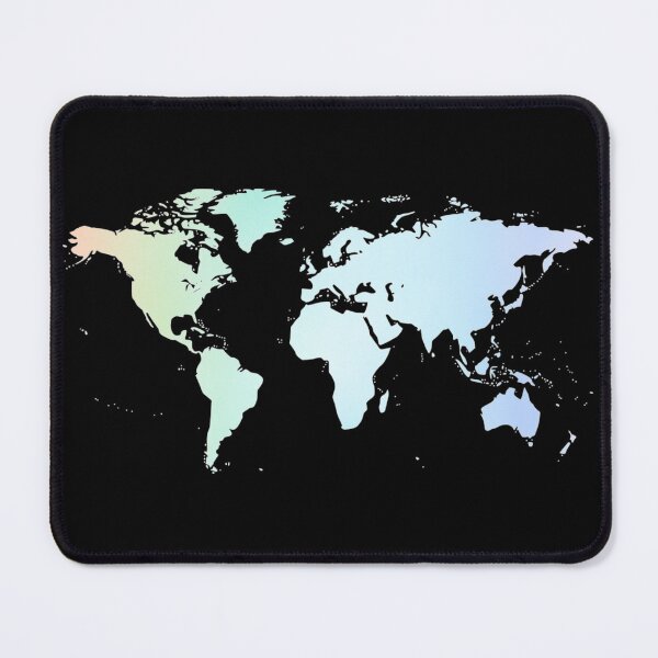 Item preview, World Map Rainbow Color Gradient Background designed and sold by Kiki Art.