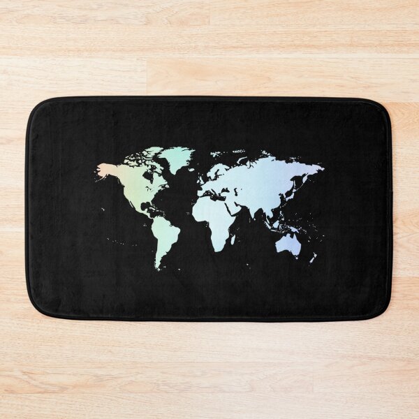 Item preview, World Map Rainbow Color Gradient Background designed and sold by Kiki Art.