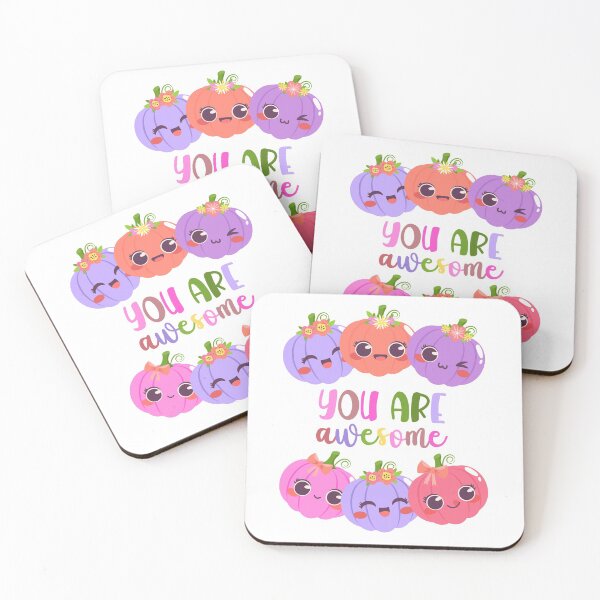 Item preview, You Are Awesome - Cute Kawaii Pumpkin designed and sold by PinkPerfect.