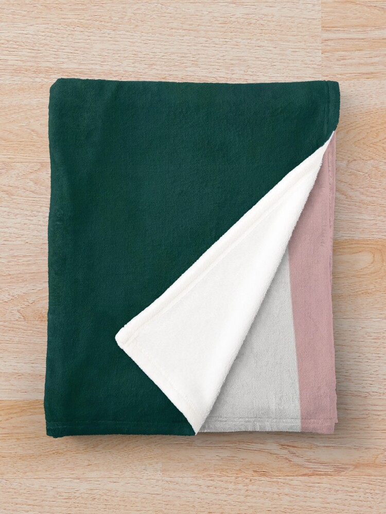 Minimalist Geometric Colour Block in Dusty Pink and Emerald Green