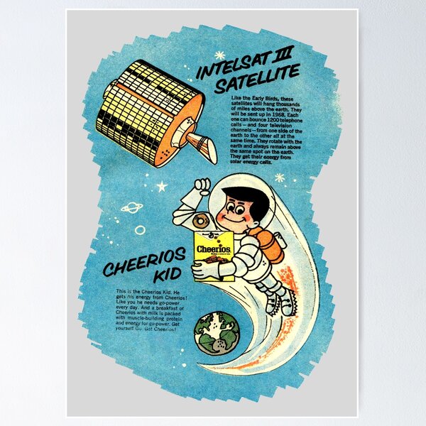Item preview, INTELSAT - CEREAL PROMOTION designed and sold by ThrowbackAds.
