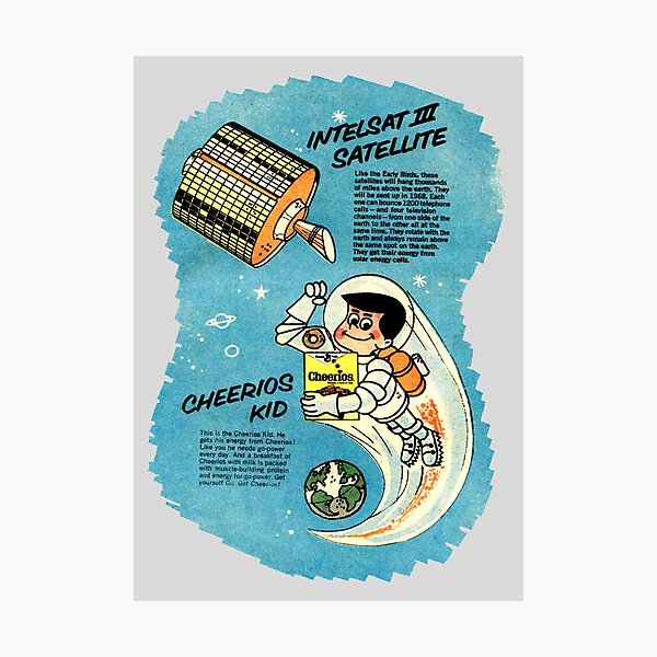 Item preview, INTELSAT - CEREAL PROMOTION designed and sold by ThrowbackAds.