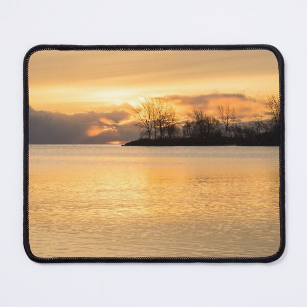 Item preview, Obscured Sunrise - Golden Rays Shining Through Openings in the Clouds designed and sold by Georgia Mizuleva.