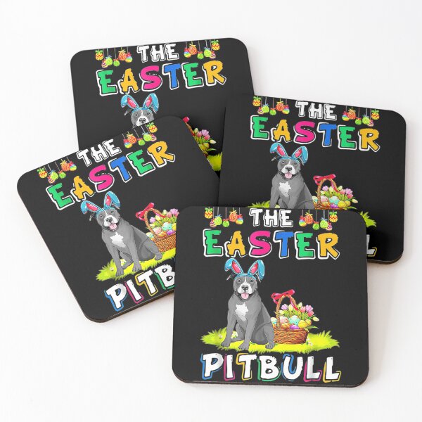 Item preview, The Easter Pitbull Bunny Ears Funny Dog Lovers designed and sold by wowart4u.