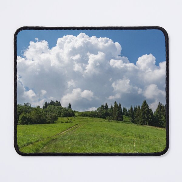 Item preview, Big Sky Country - Wildflower Meadow Road with Spectacular Clouds designed and sold by Georgia Mizuleva.