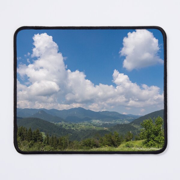 Item preview, Big Sky Country - Distant Village and Fab Clouds in the Rhodope Mountains designed and sold by Georgia Mizuleva.