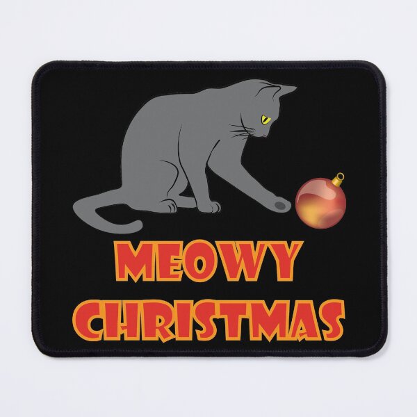 Item preview, Meowy Christmas Playful Cat designed and sold by TheInkElephant.