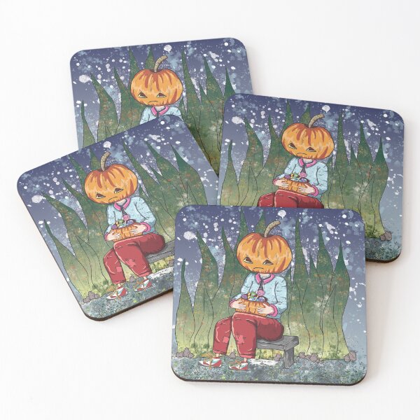 Item preview, Dark Halloween Pumpkin Head with Candy designed and sold by Missing In Art.