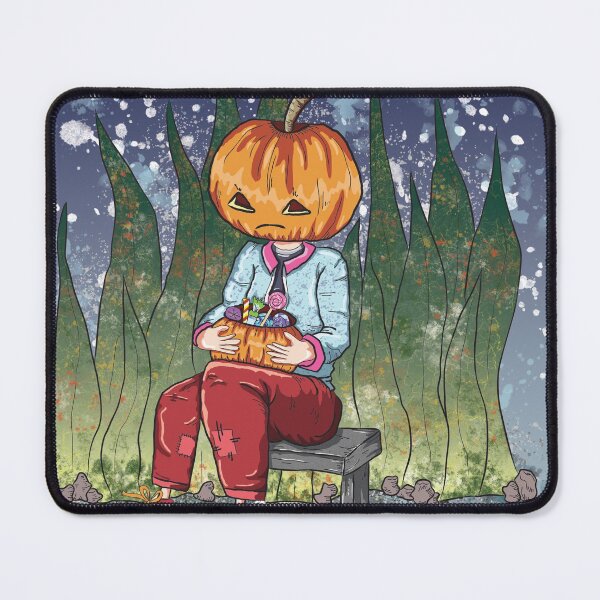 Item preview, Dark Halloween Pumpkin Head with Candy designed and sold by Missing In Art.