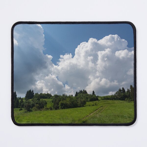Item preview, God Rays and Cottonwool Cloudbanks - Summertime Mountaintop Meadow Road designed and sold by Georgia Mizuleva.