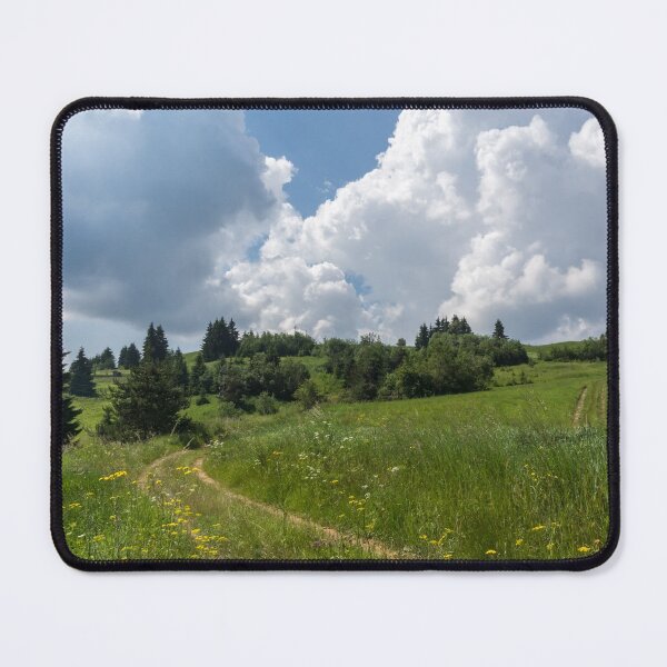 Item preview, Peaceful Turbulence - Blooming Meadow Road and Storm Clouds designed and sold by Georgia Mizuleva.