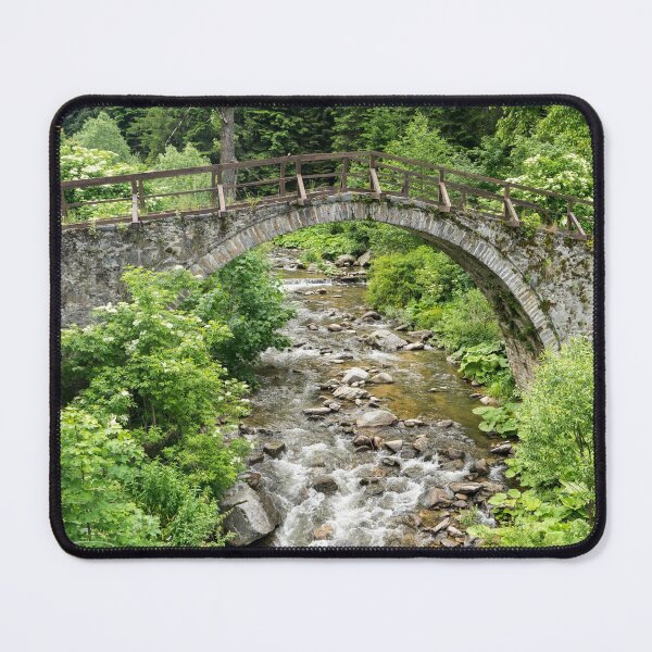 Item preview, Summer Mountain Vibe - Swift Creek Under an Old Stone Bridge designed and sold by Georgia Mizuleva.