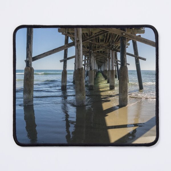 Item preview, Half and Half - Sun and Shade Under the Newport Beach Pier Orange County California designed and sold by Georgia Mizuleva.