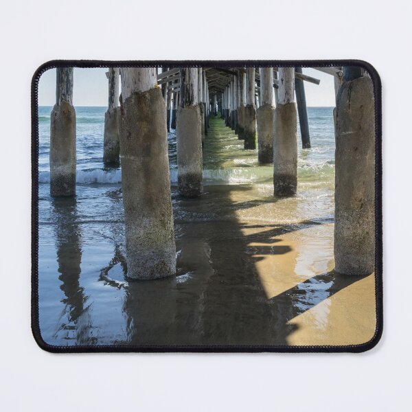 Item preview, Silky Reflections - Under the Newport Beach Pier in Orange County California designed and sold by Georgia Mizuleva.