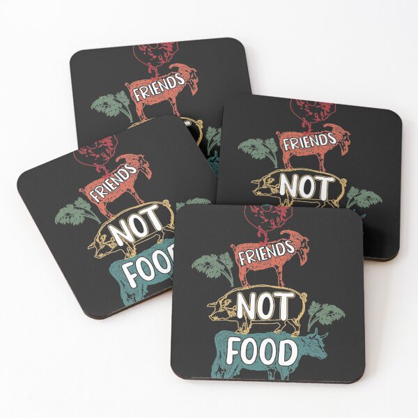 Item preview, Friends Not Food Retro Vintage Funny Vegetarian Vegan designed and sold by fantasyy.