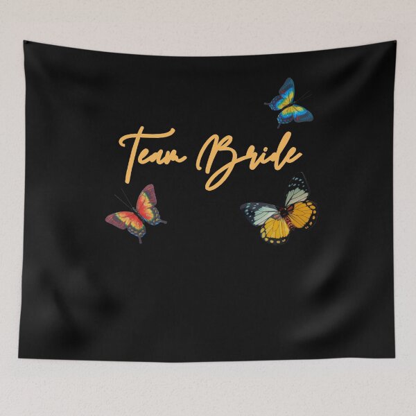 Item preview, JGA Junggesellenabschied Team Bride Butterfly designed and sold by primetee.