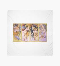 Four Seasons - Art Nouveau by Alfonse Mucha Scarf
