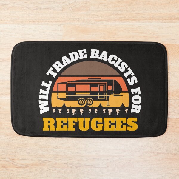 Item preview, Will trade racists for refugees (Camping RV Sunset) designed and sold by UnboundFull.