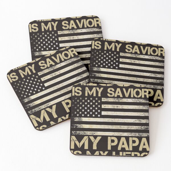 Item preview, Veteran Father's Day Jesus Is My Savior My Papa Is My Hero designed and sold by MichaelAgree.