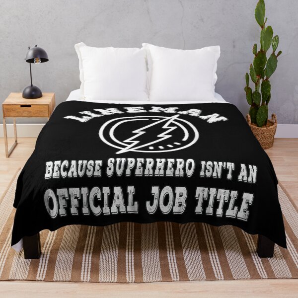 Item preview, Lineman because superhero isn't an official job title  designed and sold by FideliaShop.