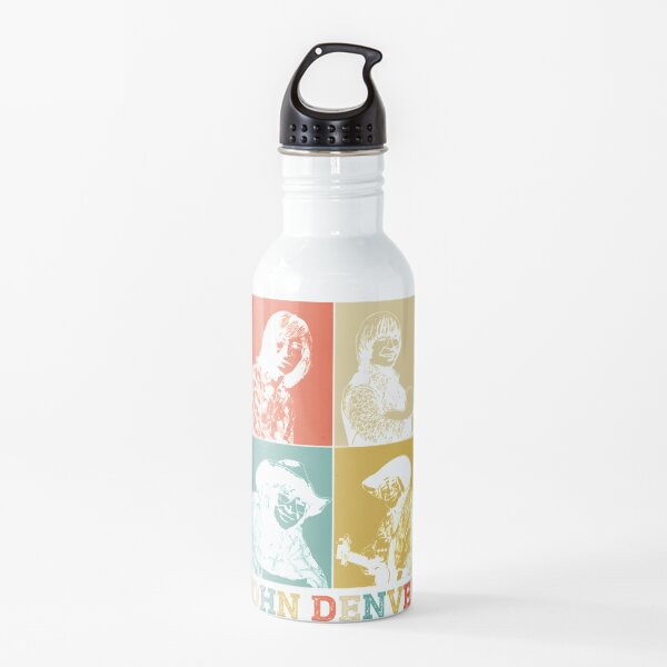 New Style Retro John Denver Men Women Water Bottle