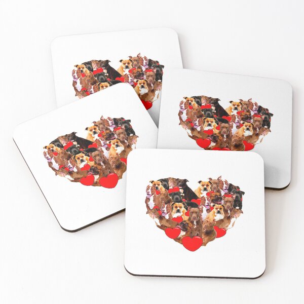 Item preview, Funny Heart Love Pitbull Valentines Day designed and sold by wowart4u.
