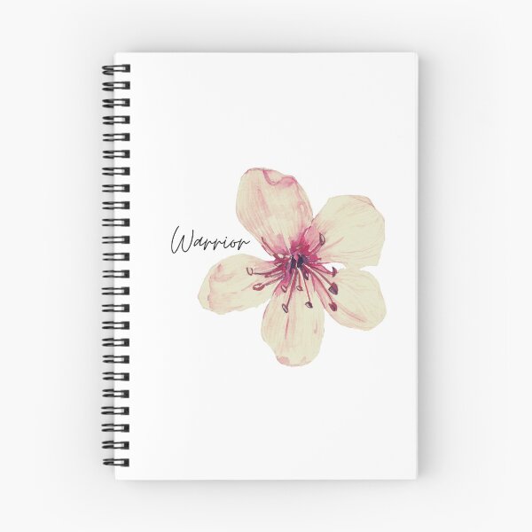 Item preview, WARRIOR: Cursive writing typography with white and pink flower lily  designed and sold by endoemmm.