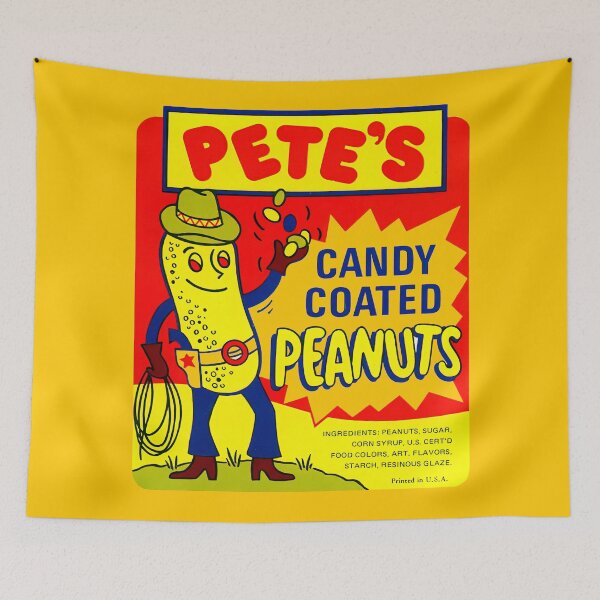 Item preview, CANDY COATED PEANUTS - PACKAGING designed and sold by ThrowbackAds.