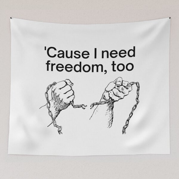 Item preview, 'Cause I need freedom, too - hands and chain designed and sold by Alan Bragalini.