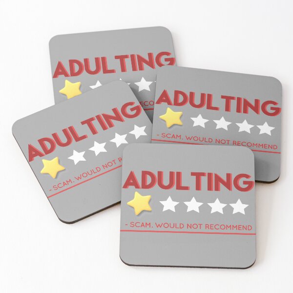 Item preview, Adulting is a scam. Would not recommend  designed and sold by crizzysketch.