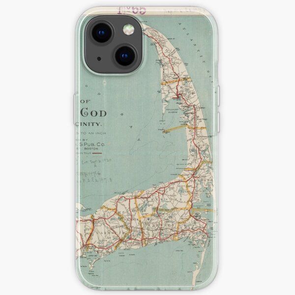 Vintage Map of Cape Cod (1917)  iPhone Soft Case