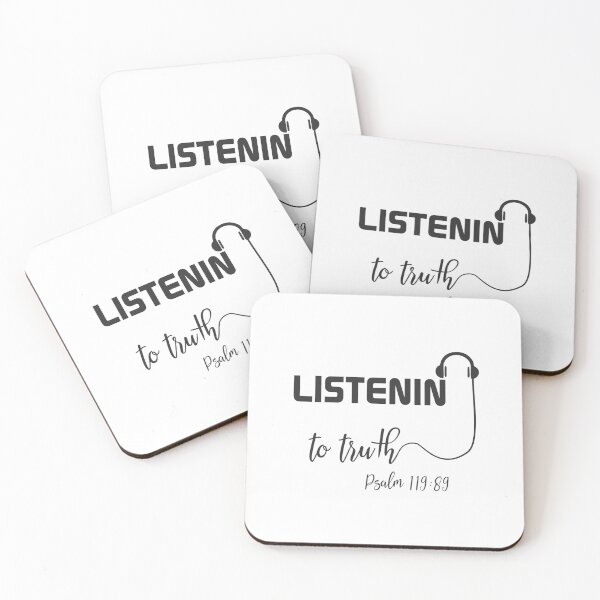 Item preview, Christian Design - Listening to Truth - Psalm 119 verse 89 designed and sold by simplydesignart.