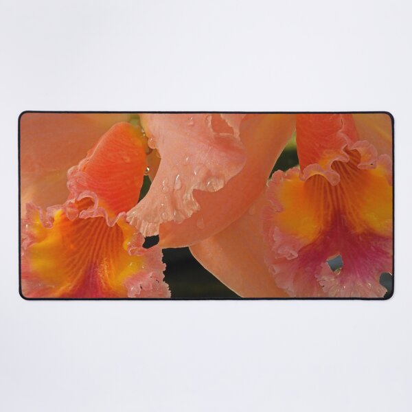 Orchids, Freshly Watered Desk Mat