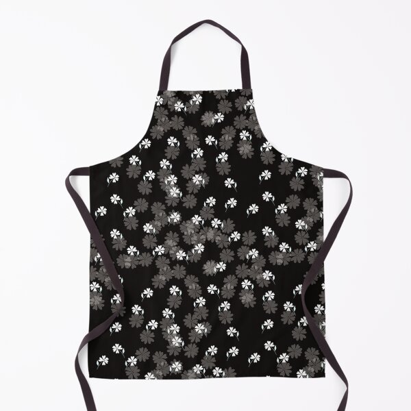 Item preview, White and grey flowers on black designed and sold by Labambapattern.