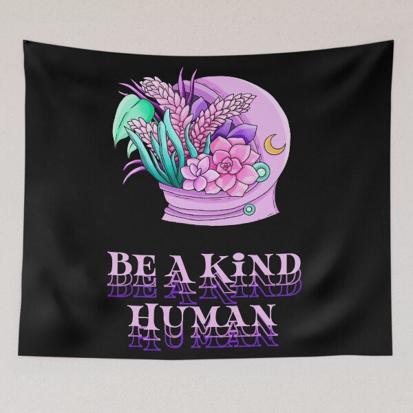 Item preview, Be a kind human pastel creepy astronaut - kindness men’s and women’s kindness quotes  designed and sold by Designs Of all kinds.