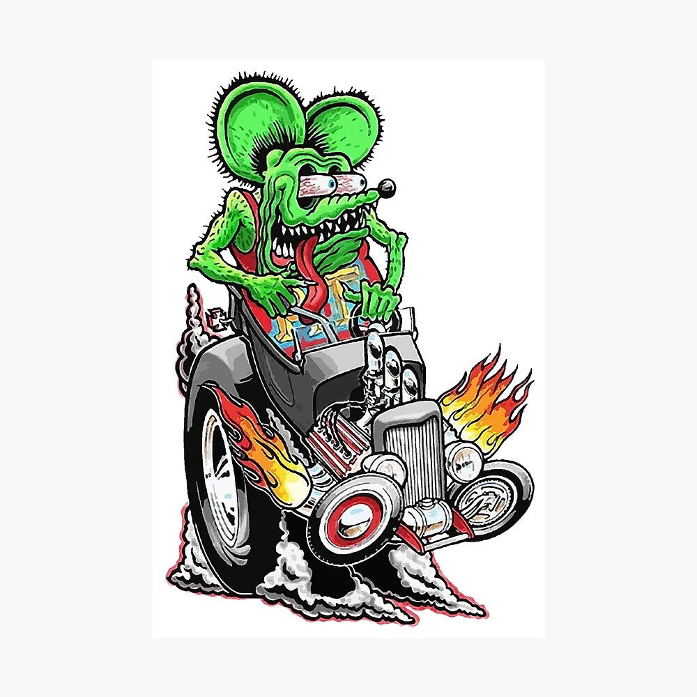 Official Of Rat Fink Rat Fink Poster For Sale By Miltoamaria Redbubble