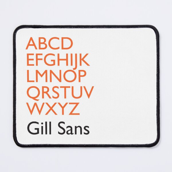 Item preview, Gill Sans Alphabet. designed and sold by MattWildin.