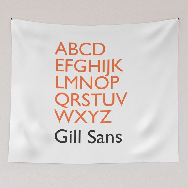 Item preview, Gill Sans Alphabet. designed and sold by MattWildin.