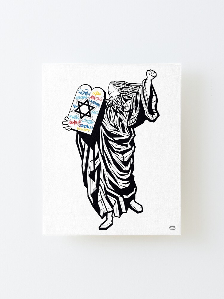 Alternate view of Moses and the 12 tribes Mounted Print