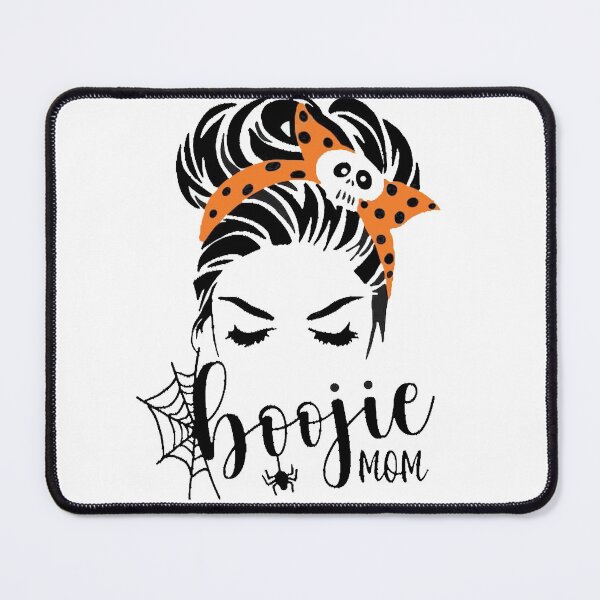 Item preview, Boojie Mom Messy Bun Skull Mom Monsters Halloween designed and sold by ghazalish.