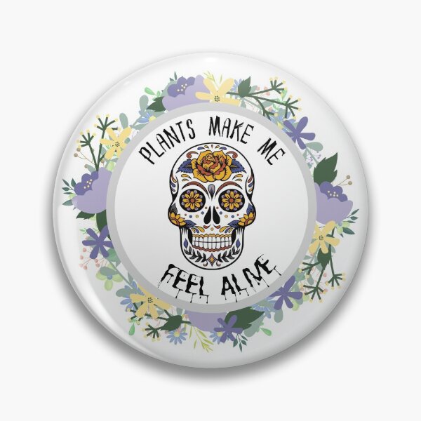 Item preview, Plants make me alive, skull flower designed and sold by Benchamart.