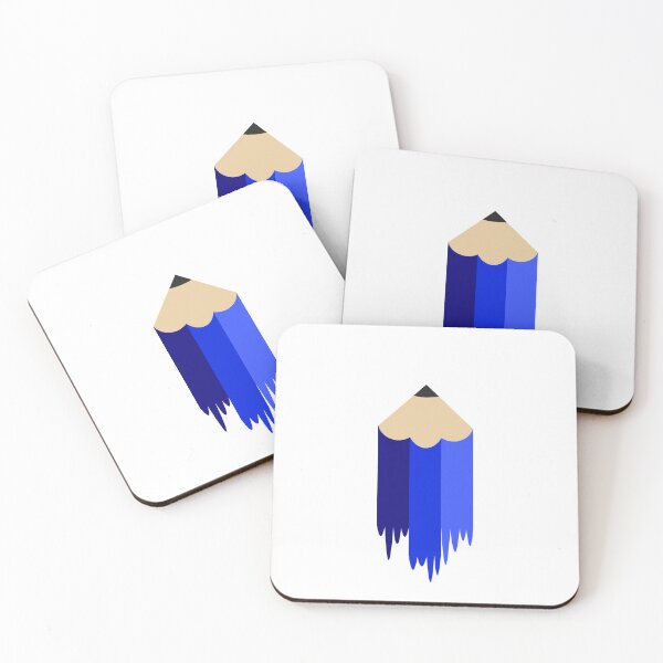 Item preview, Digital Blue Pencil with Drips designed and sold by KheinJohn.