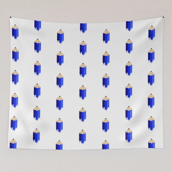 Item preview, Digital Blue Pencil with Drips designed and sold by KheinJohn.
