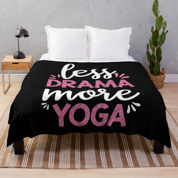 Item preview, Less Drama More Yoga Quotes designed and sold by D3monic.