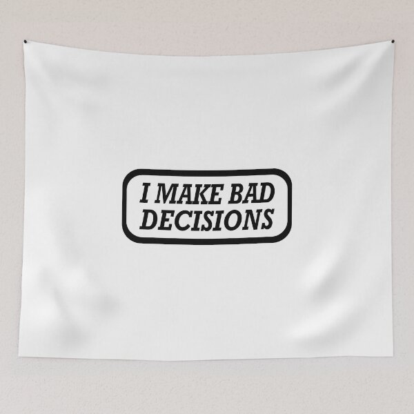 Item preview, I Make Bad Decisions Essential Classic Sticker designed and sold by SW33TSP0T.